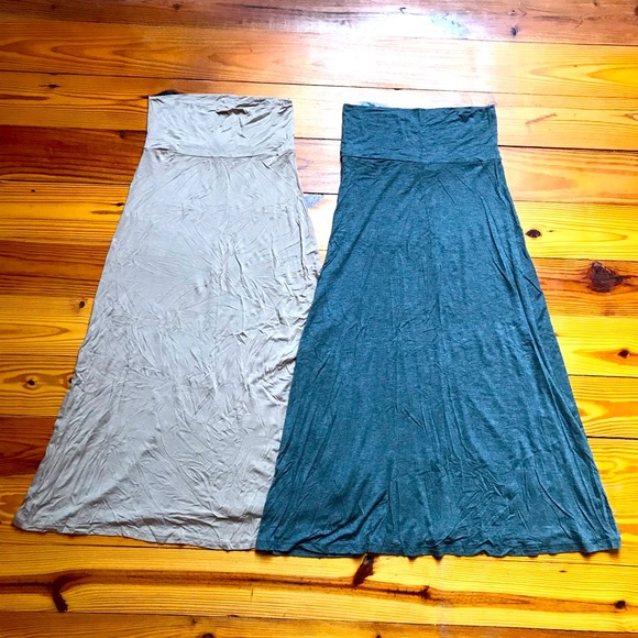 Free to Live Dresses & Skirts - Free to Live Stretchy Boho Maxi Skirts, EUC, M